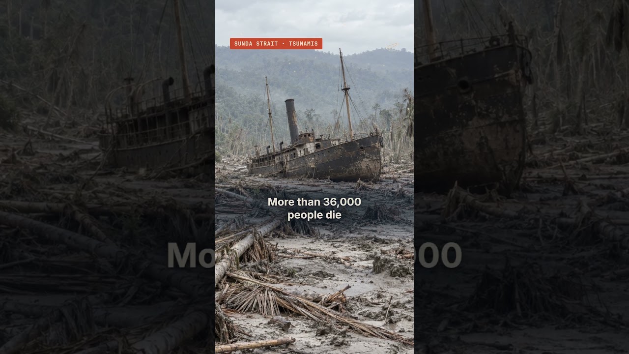 POV: You hear a volcano 4,800 km away · Krakatoa 1883
