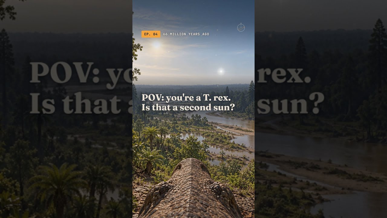 POV: you’re a T. rex. Is that a second sun? · Chicxulub